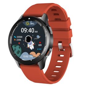 Smart Watch Bluetooth Call Full Circle Touch Heart Rate - Red