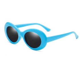 Sunglasses Retro Oval Goggle,vintage Clout Sunglasses Unisex Retro Oval Clout Goggles Sunglasses - BLUE