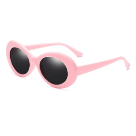 Sunglasses Retro Oval Goggle,vintage Clout Sunglasses Unisex Retro Oval Clout Goggles Sunglasses - PINK