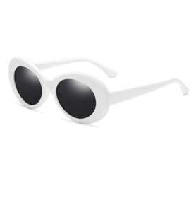 Sunglasses Retro Oval Goggle,vintage Clout Sunglasses Unisex Retro Oval Clout Goggles Sunglasses - WHITE