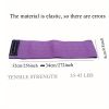 Yoga Resistance Band For Leg Thigh Hip Training, Elastic Pilates Stretch Belt For Women Home Gym Fitness Training - Purple