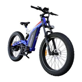 AOSTIRMOTOR 26" 1500W Electric Bike Fat Tire P7 48V 20AH Removable Lithium Battery for Adults S17-1500W - as Pic