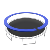 Trampoline Replacement Pad, 16FT Trampoline Spring Cover, No Holes for Poles, Water-Resistant Universal Round Trampoline Accessories Safety Pad - as P