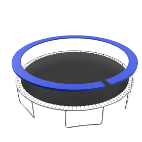 Trampoline Replacement Pad, 16FT Trampoline Spring Cover, No Holes for Poles, Water-Resistant Universal Round Trampoline Accessories Safety Pad - as P