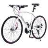 24 Speed Hybrid bike Disc Brake 700C Road Bike For men women's City Bicycle - as Pic