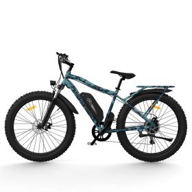 AOSTIRMOTOR S07-F 26" 750W Electric Bike Fat Tire P7 48V 13AH Removable Lithium Battery for Adults with Detachable Rear Rack Fender New Model - as Pic