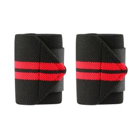 2PCS Wrist Straps 15" Adjustable Unisex Wrist Support Braces with Thumb Loops - Red