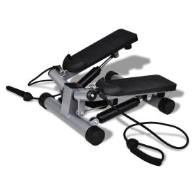 Swing Stepper Twist Stepper With Rope - Black