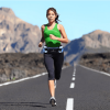 Running Hydration Belt Waist Bag with Water-Resistant Pockets and 2 Water Bottles for Outdoor Sports - Blue