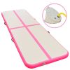 Inflatable Gymnastics Mat with Pump 118.1"x39.3"x3.9" PVC Pink - Pink