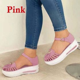 Women's Vulcanized Shoes 2023 Summer Ladies Increased Shoes Lace up - Gray - 35