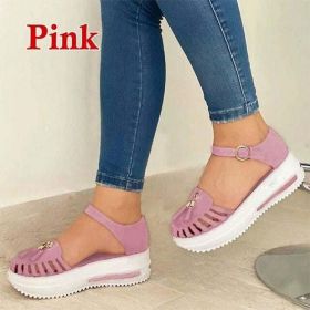 Women's Vulcanized Shoes 2023 Summer Ladies Increased Shoes Lace up - Gray - 43