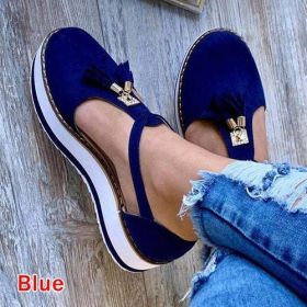 Women's Vulcanized Shoes 2023 Summer Ladies Increased Shoes Lace up - beige - 43
