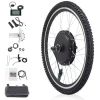 26in 1000W Rear Drive With Tires Bicycle Modification Parts Black - as picture