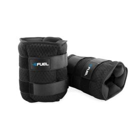 Adjustable Wrist/Ankle Weights, 10-Pound Pair (20 lb total) - Black