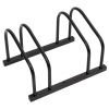 Bike Rack for 2 Bikes Black Steel - Black