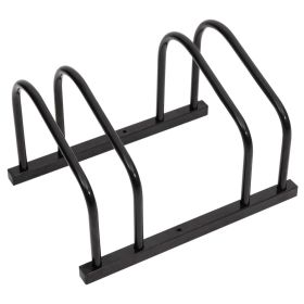 Bike Rack for 2 Bikes Black Steel - Black