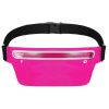 Unisex Sport Waist Pack Running Belt Bag Pouch Adjustable Bounce Free Sweat-Proof Lightweight Slim - Pink
