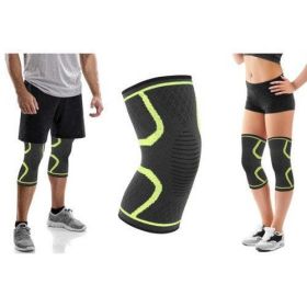 2-Pack Knee Compression Sleeve Support - M - Lime Green