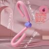 1pc Pelvic Trainer Postpartum Recovery Body Shaping Leg Butt Exercise - Pink