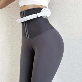 Leg Shapewear Slimming Body Shaper High Waist Tummy Control Pants - L - Gray