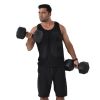 (Total 44lbs, 22lbs each) Weights dumbbells set, Dumbbells for for Men, Women - Vinyl Dumbbell Set for Gym, Home Workout. Pair, black - as pic