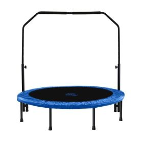 40"/48" Mini Trampoline with Adjustable Handbar ‚Äì Round Foldable Rebounder Fitness Trampoline for Kids & Adults - 48-inch