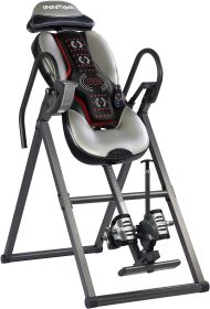 Updated Advanced Heat and Massage Inversion Table - black