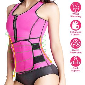 Waist Trainer for Women Men Unisex Running Walking Yoga - Pink - XL