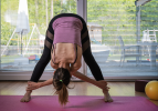 Yoga Mat with Carrying Strap for Yoga, Pilates, and Floor Exercises - Pink