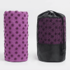 The Anti-Skid Hot Yoga Towel - Sweat Absorbent, Non-Slip Bikram, Kundalini, Hot Yoga Mat Size Towel with Grip Dots - Dark Purple