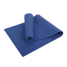 Yoga Mat with Carrying Strap for Yoga, Pilates, and Floor Exercises - Blue