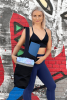 Yoga Mat Carrying Tote Bag with Large Pockets - Black