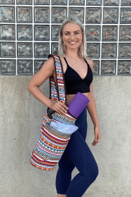 Yoga Mat Carrying Tote Bag with Large Pockets - Totum
