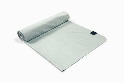 Yoga Mat Towel with Micro-Fiber Slip-Resistant Fabric - Seaspray Blue