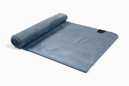 Yoga Mat Towel with Micro-Fiber Slip-Resistant Fabric - Slate Blue