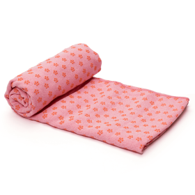 The Anti-Skid Hot Yoga Towel - Sweat Absorbent, Non-Slip Bikram, Kundalini, Hot Yoga Mat Size Towel with Grip Dots - Light Pink