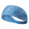 Extra-Wide Sport and Fitness Sweat-Wicking Headband - Blue