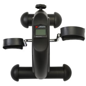 Portable Stationary Indoor MINI Exercise Machine Bike with LCD Display Calorie Counter - balck - as Pic