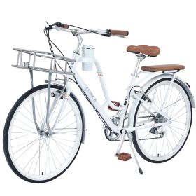 7 Speed, Aluminium Alloy Frame, Coffee Cup Holder ,Multiple Colors 26 Inch Ladies Bicycle - as Pic