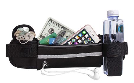 Fitness Belt Running Belt - Black