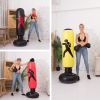 Free Standing Inflatable Punching Bag, Adults Teenage Fitness Sport Stress Relief Boxing Target, Heavy Training Bag - red