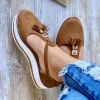 Women's Vulcanized Shoes 2023 Summer Ladies Increased Shoes Lace up - Army Green - 35