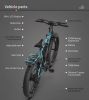 AOSTIRMOTOR S07-F 26" 750W Electric Bike Fat Tire P7 48V 13AH Removable Lithium Battery for Adults with Detachable Rear Rack Fender New Model - as Pic