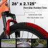 A26322 26-inch mountain bike adult aluminum frame shock absorbing front fork bike 21-speed disc brake mountain bike - as Pic