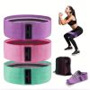 Yoga Resistance Band For Leg Thigh Hip Training, Elastic Pilates Stretch Belt For Women Home Gym Fitness Training - Purple