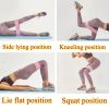 Yoga Resistance Band For Leg Thigh Hip Training, Elastic Pilates Stretch Belt For Women Home Gym Fitness Training - Pink