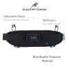 Running Hydration Belt Waist Bag with Water-Resistant Pockets and 2 Water Bottles for Outdoor Sports - Blue