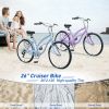 7 Speed Bicycles, Multiple Colors 26"Inch Beach Cruiser Bike - as Pic