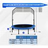 40"/48" Mini Trampoline with Adjustable Handbar ‚Äì Round Foldable Rebounder Fitness Trampoline for Kids & Adults - 48-inch